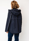 Normann Waterproof Hooded Raincoat, Navy