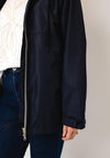 Normann Waterproof Hooded Raincoat, Navy