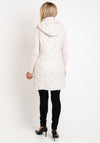 Normann Long Quilted Gilet Jacket, Cream