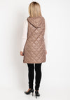 Normann Long Quilted Gilet Jacket, Taupe
