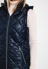 Normann Long Quilted Gilet Jacket,Navy
