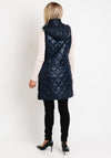 Normann Long Quilted Gilet Jacket,Navy
