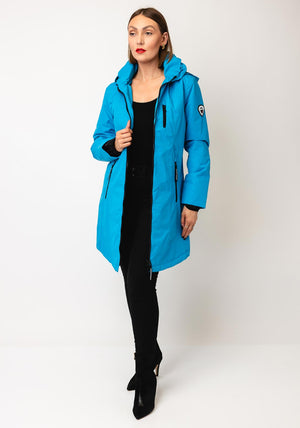 Normann Hooded Waterproof Raincoat, Blue