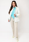 Normann Quilted Reversible Floral Waterproof Jacket, Blue
