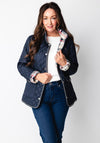 Normann Quilted Reversible Jacket, Navy Check