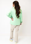 Normann Floral Print High Reversible Neck Jacket, Green