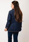Normann Quilted Reversible Coat, Navy