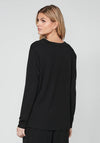 Nu Denmark Ronnie Pleated Detail Top, Black