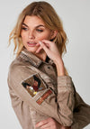Nu Denmark Ryan Stud Embellished Denim Shirt, Sea Sand
