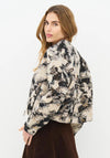 NU Denmark Abstract Print Short Jacket, Beige Multi