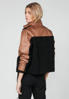 Nu Denmark Ralia Colour Block Jacket, Toffee Browm