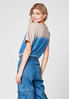 Nu Denmark Tianna Dip Dye T-Shirt, Fresh Blue Mix