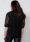Nu Denmark Yara Checkered Top, Black