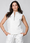 Nu Denmark Yarin Mesh Detail Top, White