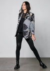 Nu Denmark Yoko Floral Print Blazer, Grey