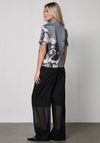 Nu Denmark Yoko Floral Print Top, Grey