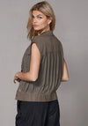 Nu Denmark Yve Mesh Gilet, Khaki Green