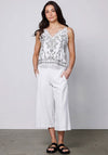 Nu Denmark Zania Sequin Embellished Top, White