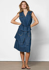 Nu Denmark Ziga Pocket Detail Denim Dress, Dark Blue Denim