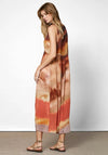 Nu Denmark Ziw Tie Dye Print Dress, Orange