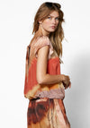 Nu Denmark Ziw Tie Dye Print Top, Orange
