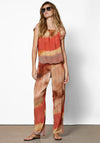 Nu Denmark Ziw Tie Dye Print Top, Orange