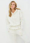 NU Denmark Cora Waist Detail Hoodie, Off-White