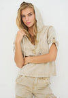 NU Denmark Cadey Denim Look Blouse, Light Beige