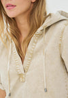 NU Denmark Cadey Denim Look Blouse, Light Beige