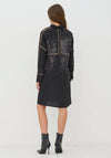 NU Denmark Creola Washed Print Dress, Black
