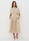 NU Denmark Cambria Button Down Dress, Beige