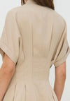 NU Denmark Cambria Button Down Dress, Beige