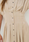 NU Denmark Cambria Button Down Dress, Beige