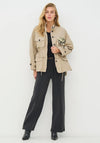 NU Denmark Cherrell Graphic Print Jacket, Beige Multi