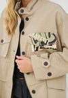NU Denmark Cherrell Graphic Print Jacket, Beige Multi