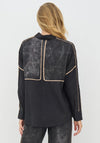 NU Denmark Creola Washed Print Shirt, Black