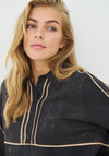 NU Denmark Creola Washed Print Shirt, Black
