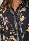 NU Denmark Cara Floral Shirt, Black Multi