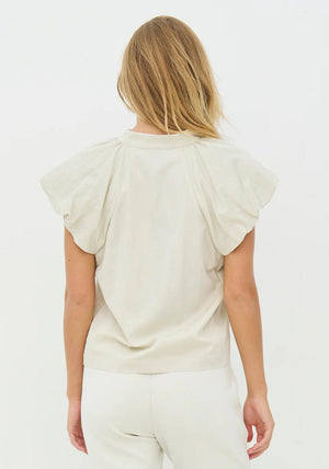 NU Denmark Cansu Zip Detail Shirt, Beige