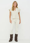 NU Denmark Cansu Zip Detail Shirt, Beige