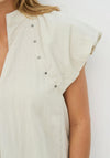 NU Denmark Cansu Zip Detail Shirt, Beige