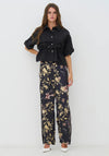 NU Denmark Cara Floral Trousers, Black Multi