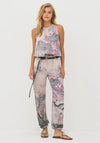 Nu Denmark Dell Cherry Blossom Print Trousers, Grey Multi