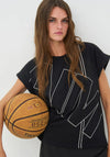 NU Denmark Cathlin Graphic T-Shirt, Black