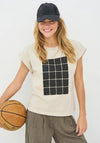 NU Denmark Cheyenne Graphic T-Shirt, Beige