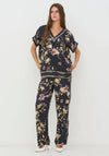 NU Denmark Cara Floral Blouse, Black Multi