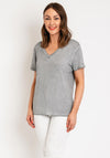 Nu Denmark Tenna V-Neck T-Shirt, Grey