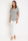 Nu Denmark Tenna V-Neck T-Shirt, Grey
