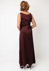 Nu Denmark Emory Satin Maxi Dress, Brown