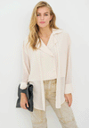 Nu Denmark Celsa Layered Chiffon Shirt, Cream